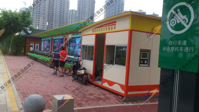 厦门自行车棚安装后实物效果